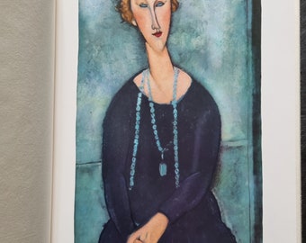 Amedeo Modigliani Art book, limited edition of 1990, adorned with 24 superb lithographic reproductions, dimensions 35 x 50 cm.