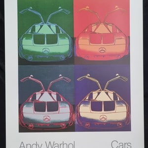 Andy Warhol &quot;Mercedes - Benz TYP C 111, 1970&quot; Vintage poster Dimensions: 70 x 90 cm.