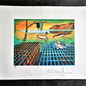 Salvador Dalí "La disintegrazione della persistenza della memoria" (Dali # Surrealismo # Stampa d'arte # Cubismo)
