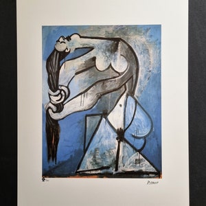 Picasso "Donna che si torce i capelli" Edizione limitata su carta Arches France, 200 esemplari, dimensioni 50 x 70 cm. 19,68" x 27,55"