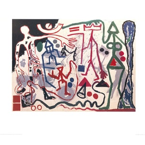 A.R.Penk (1939 - 2017) &quot;Ten x Den x Zen I, 1983&quot; Vintage poster Dimensions: 90 x 70 cm. 35.43&quot; x 27.55&quot;