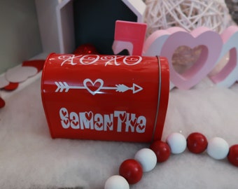 Personalized Valentine's Day Mailbox for kids, Valentine Gift for kids, Kids Classroom Valentine