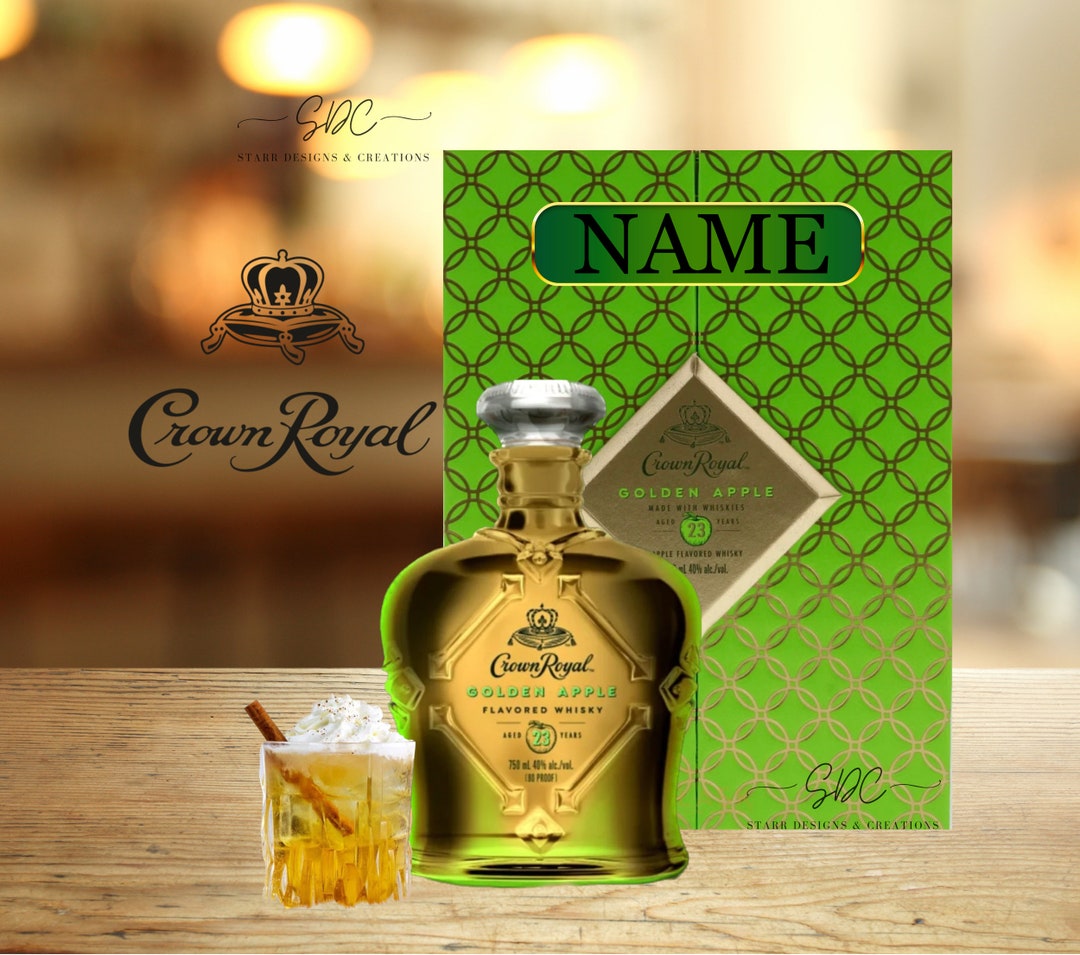 20oz Crown Royal Green Apple Tumbler Wrap PNG Etsy