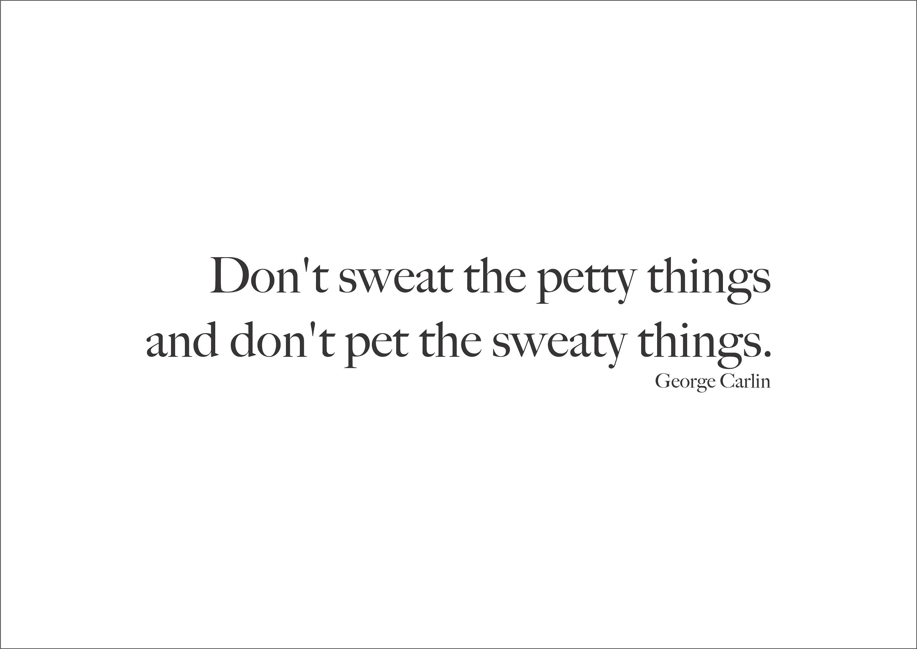 Don't Sweat the Petty Things and Don't Pet the Sweaty - Etsy Canada