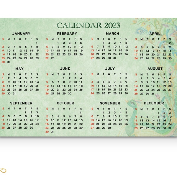Wallet size calendar noni stephenie