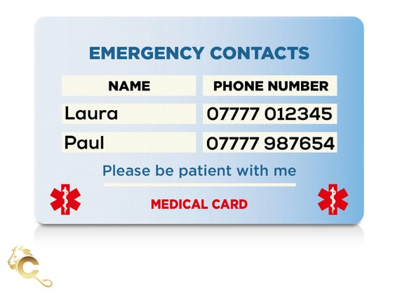 Epilepsy Id Card