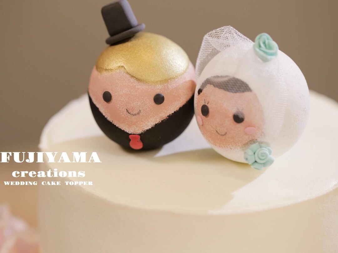 Handmade Couple Wedding Cake Topper,bride and Groom Cake Topper - Etsy