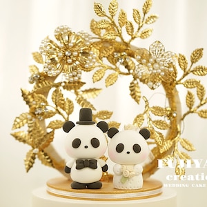 Süßer Panda Tortenstecker,paar Tortenstecker,paar Tortenstecker,paar Tortenstecker,hochzeitstorte topper,paartorte topper,paartorte topper, hochzeitstorte topper, braut und bräutigam topper