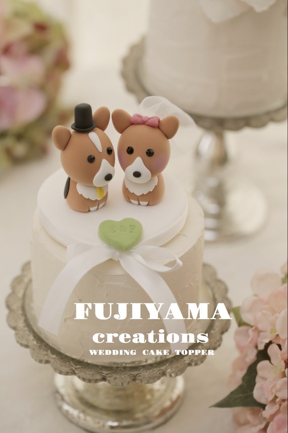 couple wedding cake topper,custom cake topper,pembroke