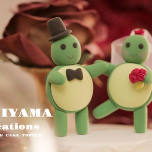Schildkröte Hochzeitstorte Topper, Ozean Thema Hochzeitstorte Topper, Braut und Bräutigam Kuchen Topper, individuelle Paar Hochzeitstorte Topper, Geburtstags Topper