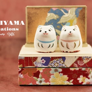 Handgemachte Shiba Inu Hochzeit Cake Topper,Valentinstag Geschenk,Geburtstag Geschenk,Japanische Hochzeit,Handgemachte Japanische Puppe,Geschenk für Paar,D144