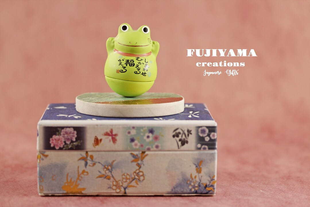 Japanese Roly Poly Frog Doll,valentine Gift,gift for Her,girlfriend ...