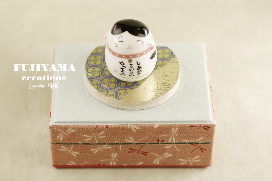 Japanese Roly Poly Lucky Cat,valentine Gift,gift for Her,girlfriend ...