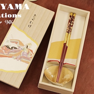 Handmade Japanese Chopsticks,birthday,hand painted wooden box,Personalised Engraved Chopsticks/Party Gifts/Wedding Favours,Wedding Gift,C247