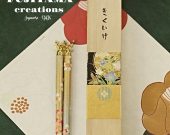Handmade Japanese Chopsticks,birthday,hand painted wooden box,Personalised Engraved Chopsticks/Party Gifts/Wedding Favours,Wedding Gift,C255