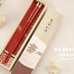 Handmade Japanese Chopsticks,birthday,hand painted wooden box,Personalised Engraved Chopsticks/Party Gifts/Wedding Favours,Wedding Gift C222