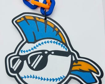 Custom Baseball Major League Logo Chains Swag Chains Turnover Chains. Oversized Logo Chain Mini Logo Chain