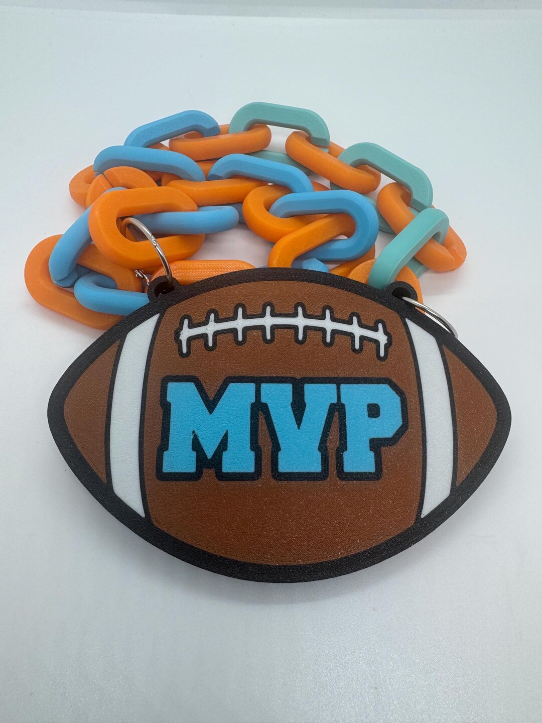 MVP Champs Custom Logo Football Chain Swag Turnover Logo Oversized Drip ...