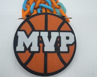 MVP Champs Custom Logo Basketball Chain Logo Swag Turnover Oversized Drip Chains Football Baseball Softball Soccer Volleyball Pickleball