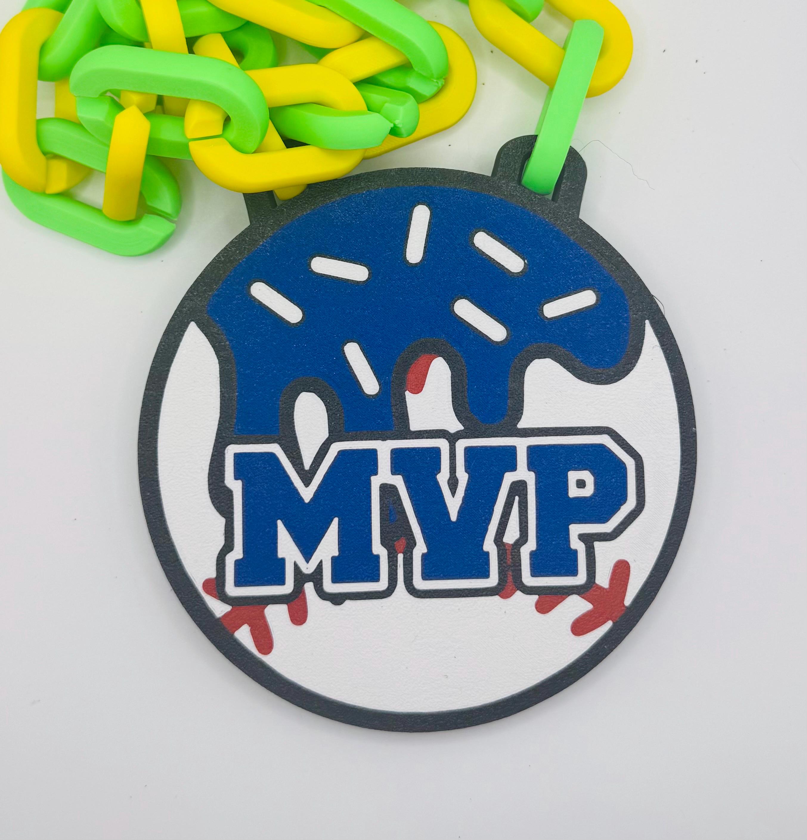 Ice Cream Drip MVP Custom Logo Baseball Softball Chain Swag Turnover ...