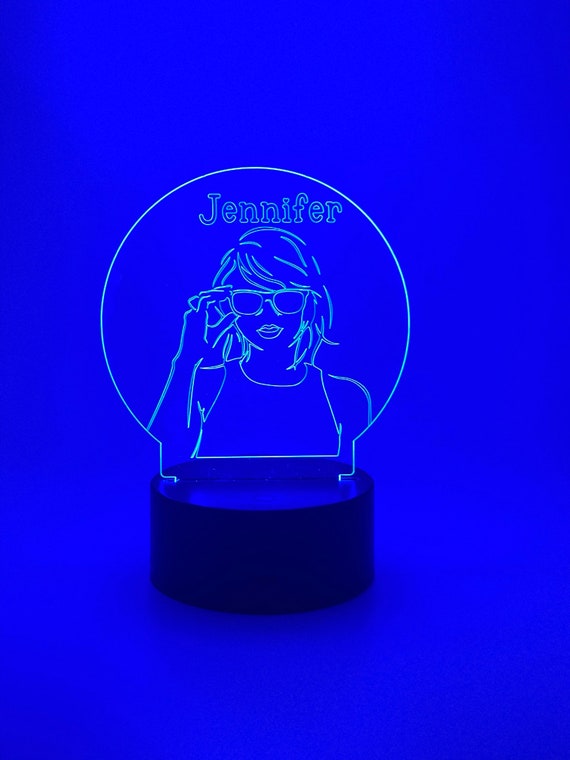 Personalized Taylor Swift Illusion Night Light LED Acrylic Has 16 Color  Changing 
