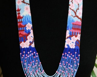 Garden/Handicrafts/Ukrainian Nacklace Massai/African nacklace/for weddings /for gifted/multicolor jewellery/woman long Nacklace/With Earring