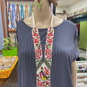 Nacklace de pássaros/nacklace africano/joias massai/joias étnicas/nacklace artesanal/para mulheres/para casamento/para presente/nacklace multicolorido