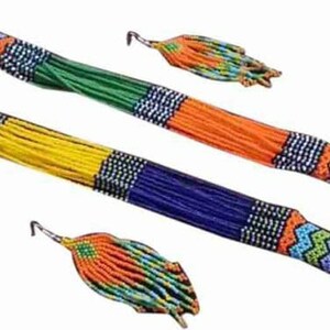Colar Chokor Gerdan | Grosso | Étnico | Tribal, Colar multicolorido | Único | Colar de mulher africana, para colar feito à mão presenteado, com brinco