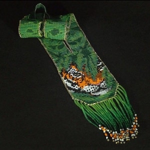 Colar de contas de tigre, colar Gerdan ucraniano | Robusto | Étnico | Tribal | Colar | Único | Colar de mulher africana, para superdotados, com brinco