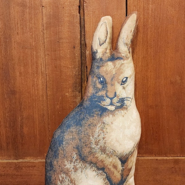 Primitive Rabbit pillow,Antique Bunny doll