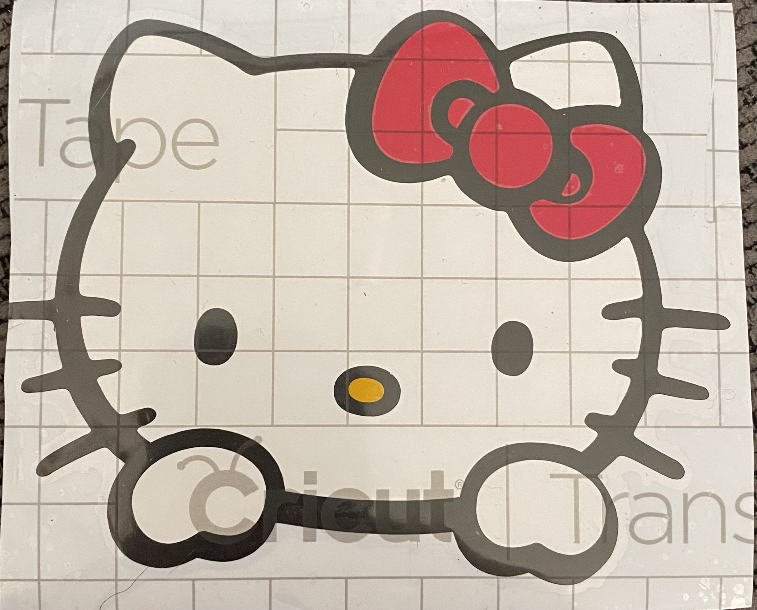 Hello Kitty Peeking Window Sticker Etsy