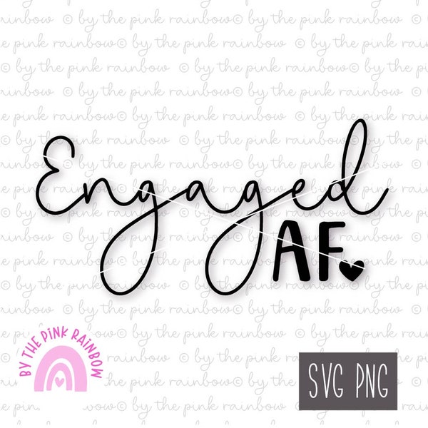 Engaged Svg - Etsy