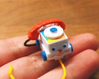 PLA 3D Printed Miniature Telephone | 1:12 Scale Dollhouse Toy Replica