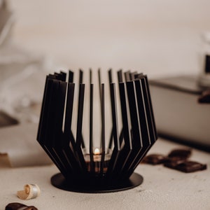 Bougeoir en métal \ bougeoirs \ porte-lampe à thé en métal \ cadeau de fête des mères \ cadeaux pour elle \ fait à la main \ accessoires pour la maison \ minimaliste