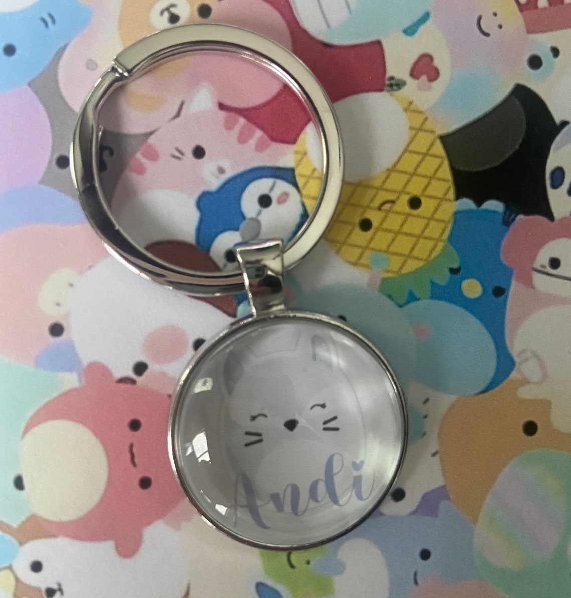 Squishmallow Inspired Keychain Squish Hunter Squish Etsy