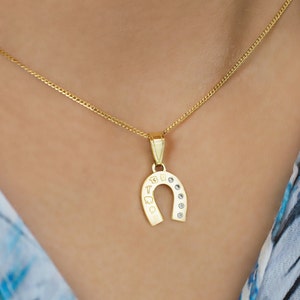 Gouden ketting vrouwen hoefijzer ketting geschenken voor vrouwen vergulde ketting 24K goud vermeil delicate ketting boho sieraden fijne gouden ketting goud voor haar
