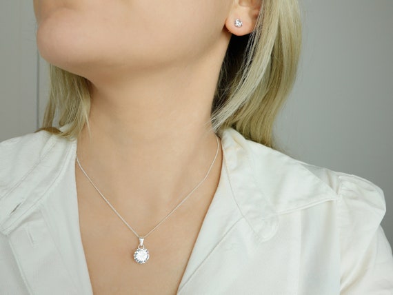 Collier Et Boucles D'oreilles Femme - Transparent Ton Argent - Neuf Avec étiquettes