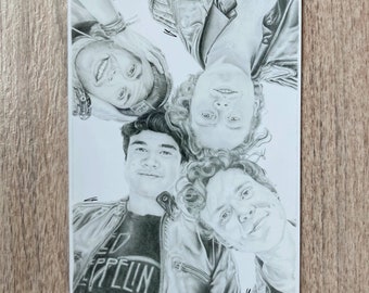 5SOS band art print