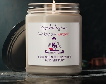 Psychologist gift Candle New graduated doctor gift girlfriend phd boyfriend gift mental health Custom Message Personalized PhD student gift