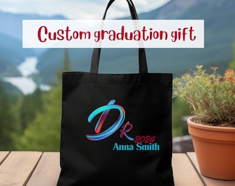 Bolsa tote personalizada para médico, presente de doutorado personalizado, novo presente de graduação, estudante de medicina, doutorado, novo presente dr, doutorado