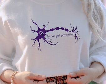 Neuron prezent dla przyjaciela nauka neurologia lekarz chłopak koszulka para bluza pielęgniarka neurobiologia student mózg nauka para
