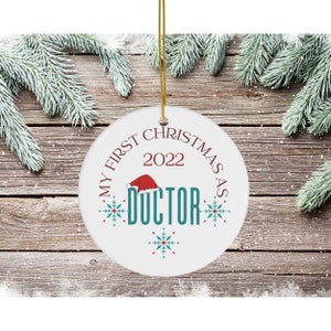 Personalized Doctor Christmas Ornament | Christmas Ornament | New doctor gift, medical doctor, graduate student, PhD student New Year gift