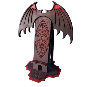 Phone holder / Phone stand inspired by Diablo and Lilith / plywood / laser cut / 3mm thick / svg, pdf, eps, dxf / digital file