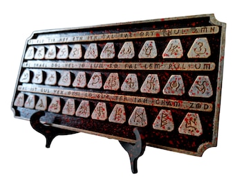 Diablo 2 placa de runas de madera contrachapada / signo / corte láser / soporte para 3 mm, 1,8 pulgadas, 3,6 mm, 4 mm, 4,5 mm, 5 mm, 6 mm, 1/4 icnh / dxf, pdf, svg, eps