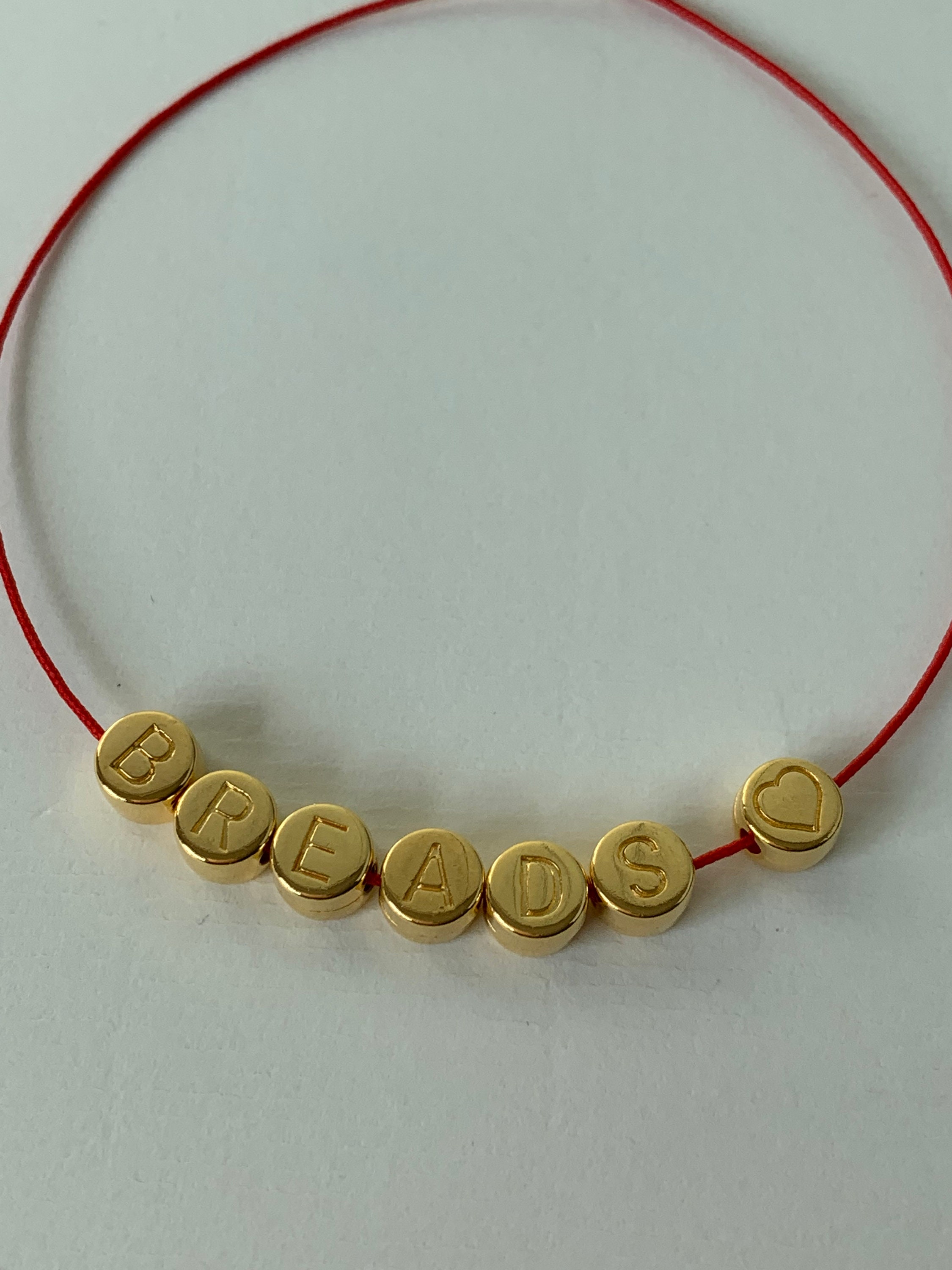 Gold Letter Beads Round Gold Letter Bead Nickel Free DQ Etsy