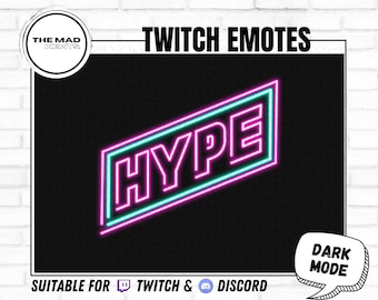 Neon Hype Emote | Twitch Emote | Youtube Emote | Discord Emote | Community Emote | Streamer Emote | FPS Emote | Funny Emote