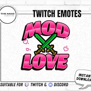 Mod Love Emote for Twitch / Youtube / Kick / Discord