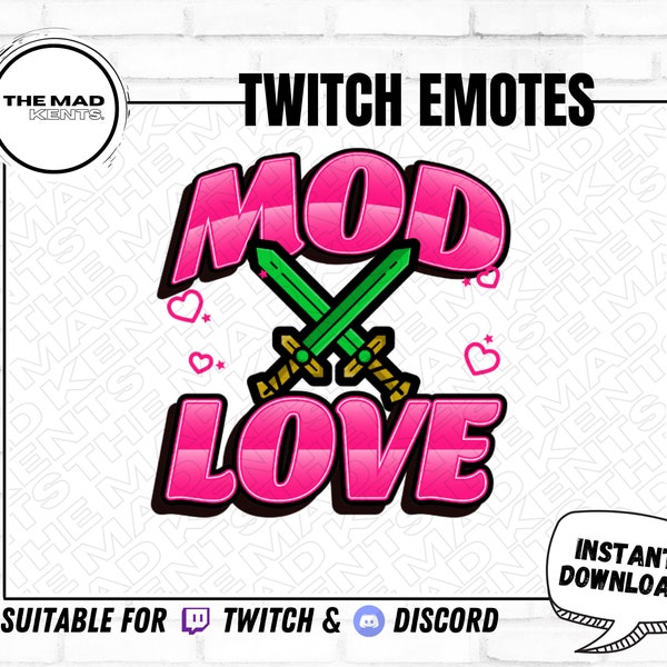 Mod Love Emote for Twitch / Youtube / Kick / Discord