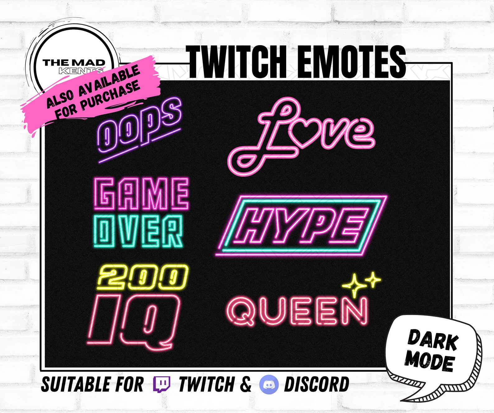 Twitch Emote animado // LFG / Lets Fking Go / Neon - Etsy España
