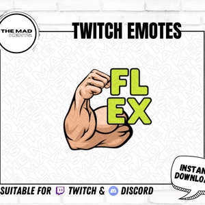 Flex / Twitch /Kick / Youtube and Discord Emote / Muscle